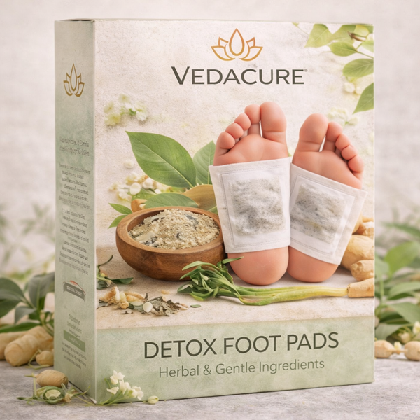Vedacure Ayurvedic 100% Herbal & Gentle Ingredient Foot Patches [(Buy 10 Get 20 Free (Pack of 30)]