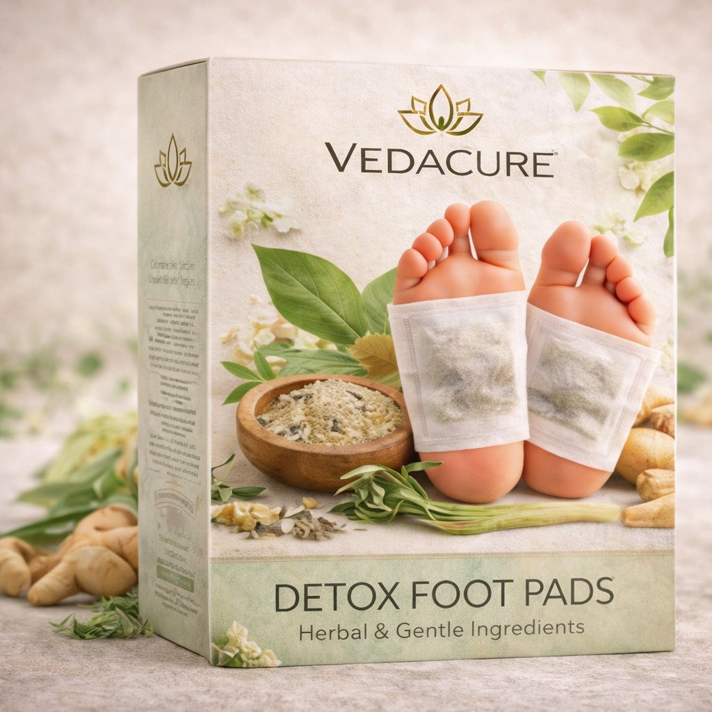 Vedacure Ayurvedic 100% Herbal & Gentle Ingredient Foot Patches [(Buy 10 Get 20 Free (Pack of 30)]