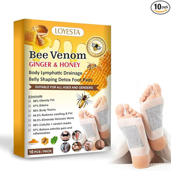 Bee Venom Ginger & Honey Detox Pads  BUY 10 GET 10 FREE (Pack of 20)