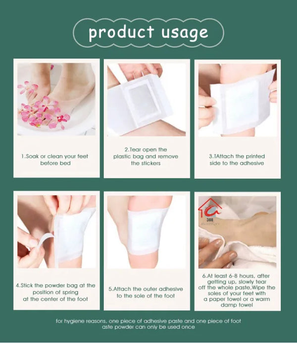 ✨ Gentle Foot Pads – Relaxing Overnight Care Buy 10 Get 20 FREE 🎁(Pack of 30)